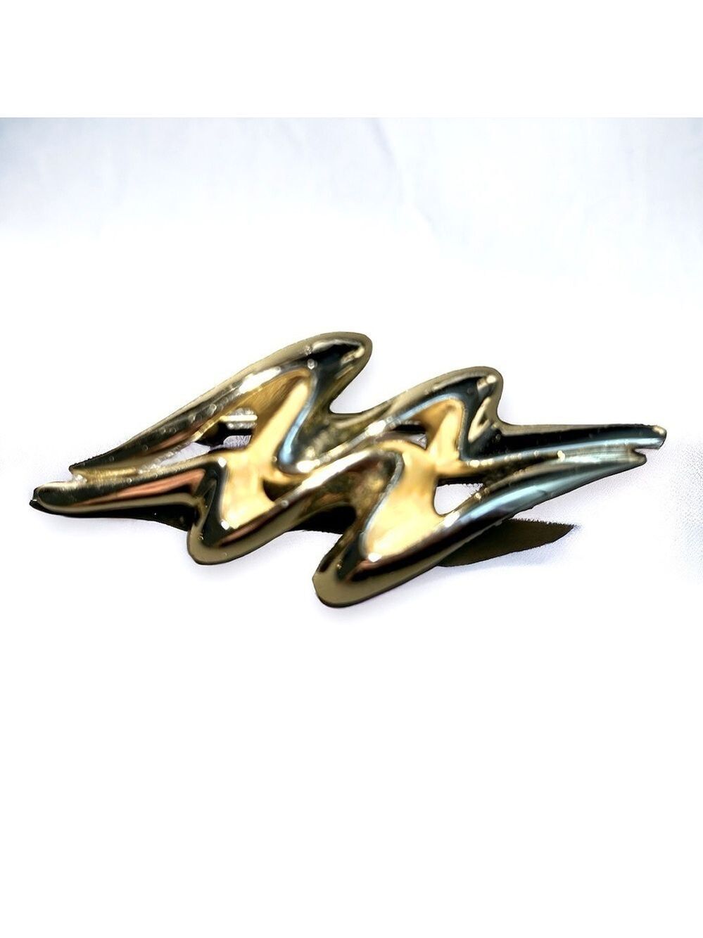 AJC Signed Vintage Double Zig Zag Lightning Abstract Pin